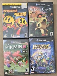 Pikmin NINTENDO GameCube GAMES LOT Pac Man vs STARFOX ADVENTURES Wallace Gromit