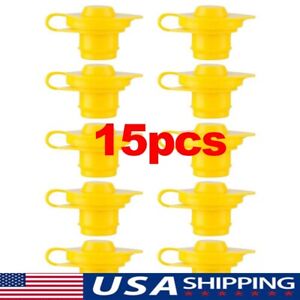 15 Yellow Fuel Gas Can Jug Vent Cap Blitz Wedco Scepter Essence Midwest Eagle