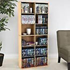 Media Storage Cabinet Movie Game Video Organizer CD DVD Tower Stand Shelf Rack