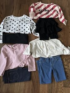 4 Toddler Girl Sweatshirt & Legging Outfits Sz 4T EUC - Old Navy Gap Gymboree
