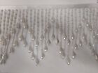 Pearl beaded fring trim 4.5 to 5 inch sold by yard