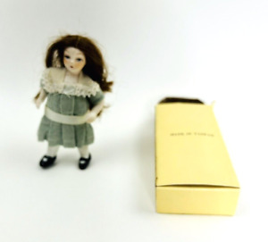 Dollhouse Miniature Porcelain Doll Girl 3 3/4