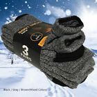 3 Pairs Mens Winter Heavy Duty Warm Thermal Crew Work Boots Socks Size 9-13