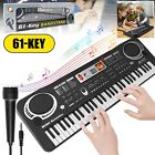 61 Key Digital Piano Electronic Keyboard Electric Piano Music W/ Mic Kids Gift