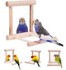 Bird Toy Cage Swing Chewing Wooden Mirror for Parrot Parakeet Conure Cockatiel