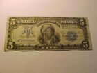 New Listing1899 Large Five Dollar $5 Indian Chief Silver Certificate Bank Note Nice Grade