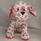 GANZ Webkinz Snowflake Pup Bean Bag Plush Stuffed Animal Toy 9” HM691 NO CODE