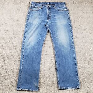 LEVIS 751 Jeans Men 36x30 Blue Straight Denim Pants Faded Skater Tag 36x32