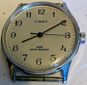 Timex Mens Vintage Windup Watch Runs