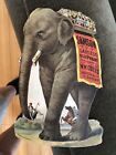 Rare Figural Victorian Trade Card Circus Advertising Samson Elephant WW Coles