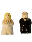 Bride And Groom Salt And Pepper Shakers Cake Toppers
