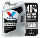 Valvoline Advanced Full Synthetic SAE 5W-30 Motor Oil 5 QT Valvoline 5W-30 Oil