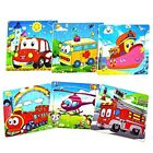 New ListingPuzzles Toys for Kids for Age 2-5, 9 Pieces Vibrant Wooden Animals & Vehicle