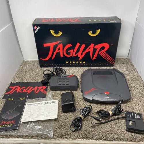 Atari Jaguar Console - Complete in Box! Works! CIB CONSOLE