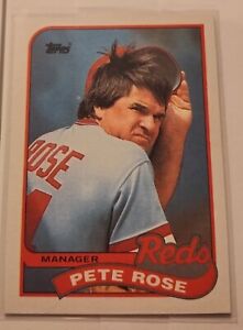 1989 Topps PETE ROSE #505 Manager Cincinnati Reds MINT + Sharp Baseball Card 💎