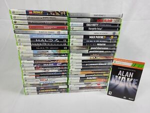 Huge Lot Of 50 Mix Microsoft Xbox 360 Video Games In Cases Wholesale Collection