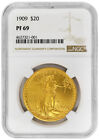 1909 $20 St. Gaudens NGC PF69 Rare Coin