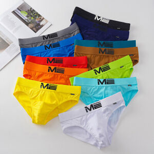Men's Cotton Breathable Briefs Underpants Underwear Male Panties Knickers  +
