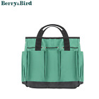 Berry&Bird Heavy Duty Gardening Tote Bag Garden Tool Storage Bag Organizer Green