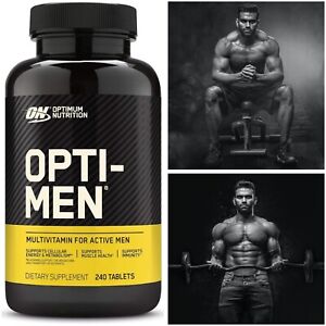 Optimum Nutrition Opti-Men Vitamin C Zinc D E B12 Mens Daily Multivitamin 240 Ct