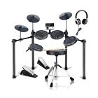Fesley Electric Drum Set, Electronic Drum Set for Beginner Kids with 4 Mesh D...