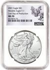 2021 T1 Silver Eagle NGC MS70 Last Day of Production