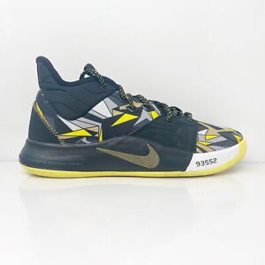 Nike Mens PG 3 A02607-900 Black Basketball Shoes Sneakers Size 8