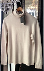 NEW!  Ann Taylor Sz L 100% Cashmere Turtleneck Sweater Minimalist Quiet Luxury