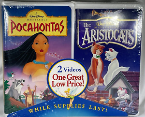 Disney Masterpiece VHS Bundle: Pocahontas & The Aristocats - New & Sealed, Rare!