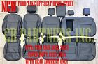OEM FORD F250 F350 F450 NEW TAKE OFF LEATHER SEAT COVERS BLACK FITS: 2023