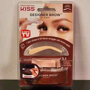 Designer Brow Stamp by KISS Perfect Eyebrow Dark Brown Glamorous Shape PKPBS01X
