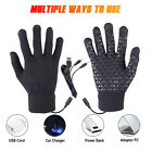 Electric USB Heated Gloves Touchable Thermal Ski Snow Hand Winter Warm Windproof