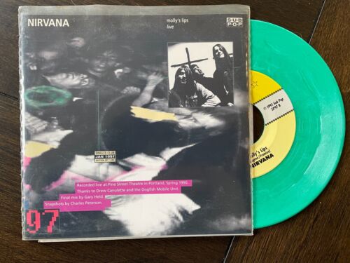 Nirvana - Molly's Lips 7'' (w/ The Fluid) Marbled Green Vinyl