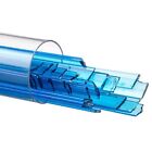 Bullseye Turquoise Blue Transparent Glass Ribbon 90 COE