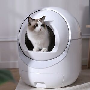 Smart Self Cleaning Cat Litter Box for Multi Cats App Wifi Large Space 70L+10L