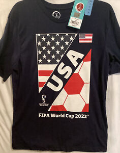 USA National Soccer Team T-Shirt Men's Sz Medium Fifa World Cup Qatar 2022