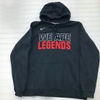 Nike Black With Red Lettering  Pullover Hoodie We Are Legends  Adult Size Small