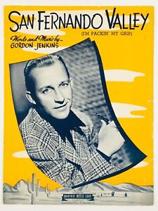 New ListingVintage Sheet Music 1943 San Fernando Valley/Bing Crosby