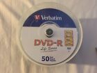Verbatim DVD-R Blank Discs 16X 4.7GB 120min (50 Pack)