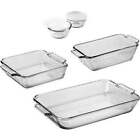 Anchor Hocking Portable Glass Baking Dish Set 7 Piece Glass Bakeware Set gift