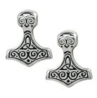 Alchemy Gothic Thor's Hammer Earrings Mjolnir Celtic Viking English Pewter E384
