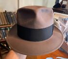 Vintage 1961 Borsalino Fedora Hat, 7 1/2, Cavanaugh Edge