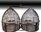 Rare! Vintage French Double Dome Bird Cage