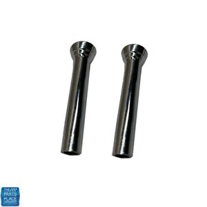 1961-1966 GM Cars Body Door Lock Pull Knob Chrome 2 inches long - Pair New (For: 1966 Impala)