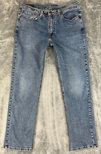 Levi's 514 Jeans Men's Size 36x32 (Actual 36x31) Blue Stretch Denim Straight Fit