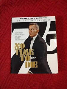 No Time to Die (Blu-ray/DVD, 2021, 3-Disc Set, Collector's Edition, With Slip)