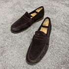 COLE HAAN Brown Suede Slip On Dress Casual Penny Loafers Shoes Men Sz 12M C11175