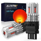 AUXITO Pair Red LED Brake Stop Turn Signal Tail Light Bulbs 3157 3156 3457 4157