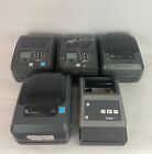 Lot of 5 Zebra Thermal Label/Barcode Printers (For Parts - ZD500, GK420t, ZD620)