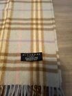 Burberry Cashmere Scarf - Blue Plaid - 72 x 12 - Authentic - Great Condition